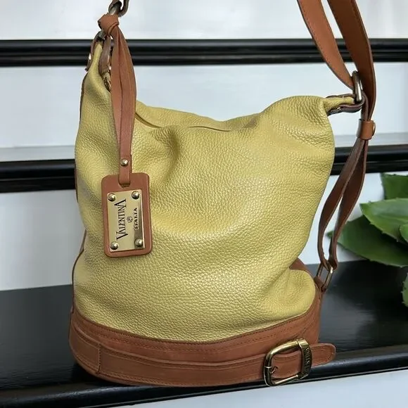 Valentina | Bags | Valentinaitalian Leather Bucket Hobo  display picture 1